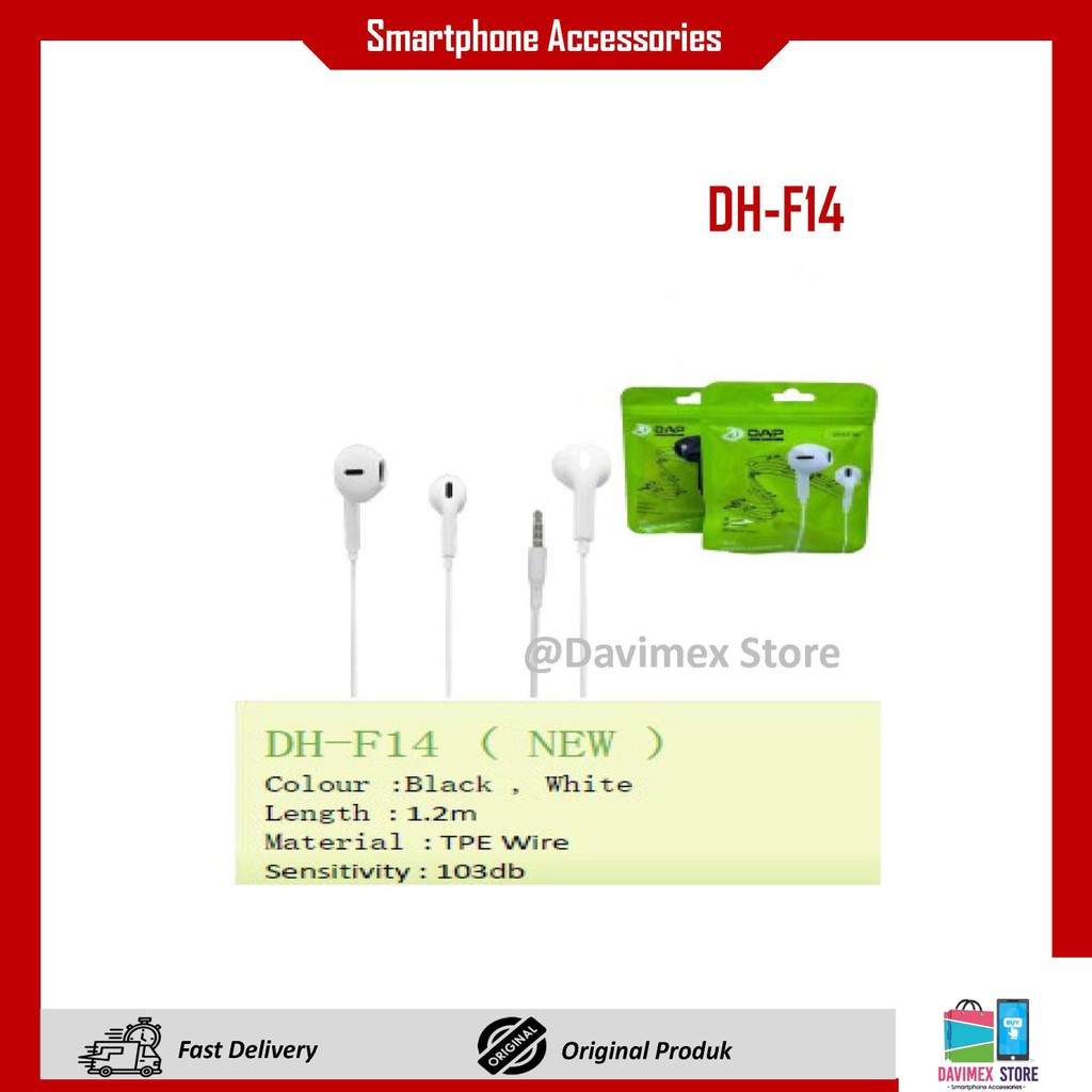 [ORI] DAP DH-F14 Headset DAP Packing Dus Satuan Headset