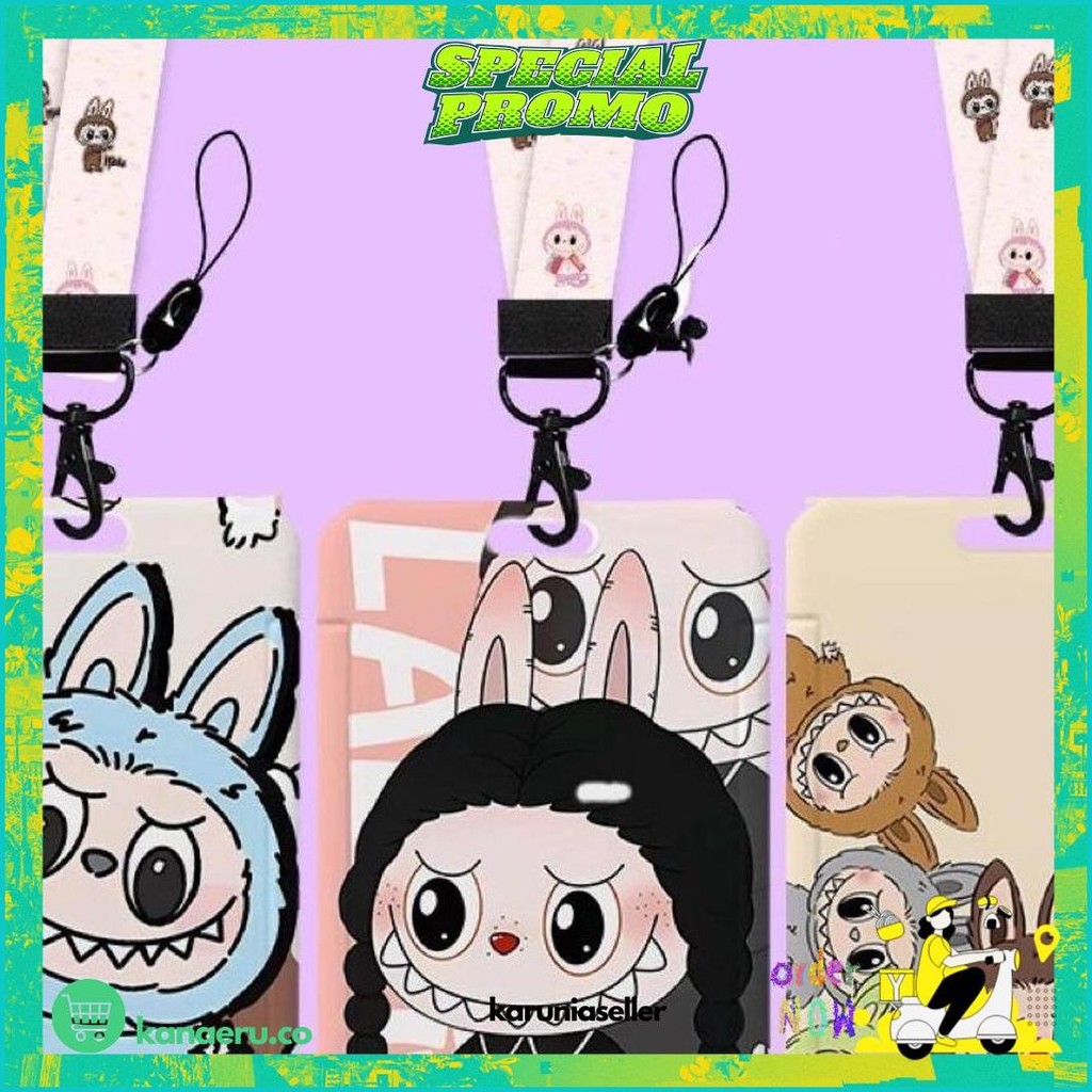 

[ Terbaru ] Lanyard Tali Gantungan Boneka Labubu & Card Holder Labubu / Name Tag Id Card / Id Card Karakter Name Tag Karakter Labubu Dengan Lanyard Tali Gantungan Labubu Kilat