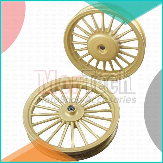 Pelek Velg Racing Tapak Lebar Mio M3 Fino 125cc Classic Daytona Gold