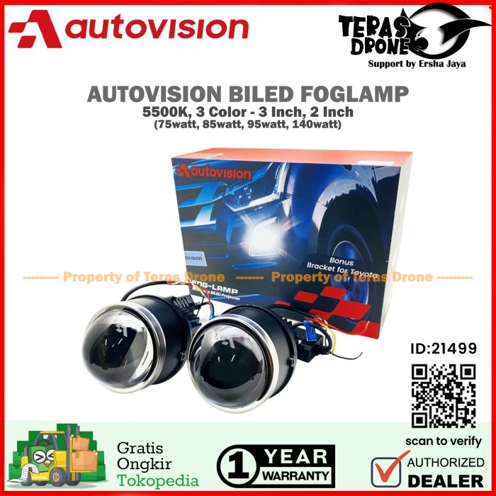 AUTOVISION BILED FOGLAMP INCLUDE BRACKET TOYOTA