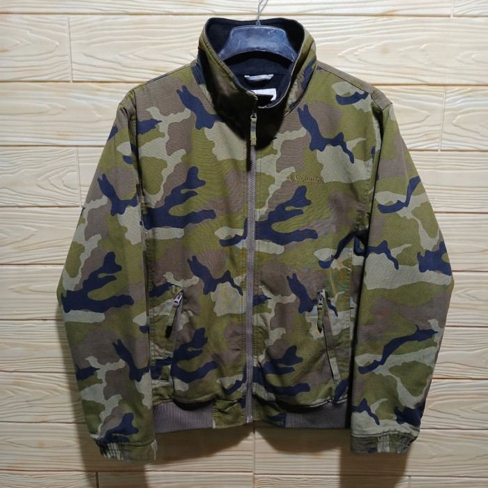 JAKET TRACKTOP SHERPA COLUMBIA CAMO DORENG SIZE XL