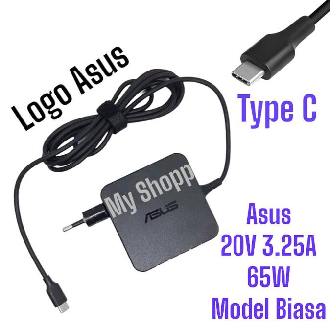 Baru Adaptor Charger Laptop Asus 65W Usb Type C Original Promo