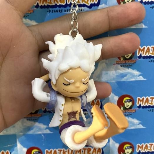 

Figure Keychain / Gantungan Kunci Anime One Piece Monkey D Luffy Gear 5