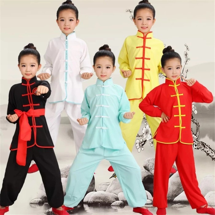 Ready Kostum Taichi Kostum Kungfu Anak Tangan Panjang
