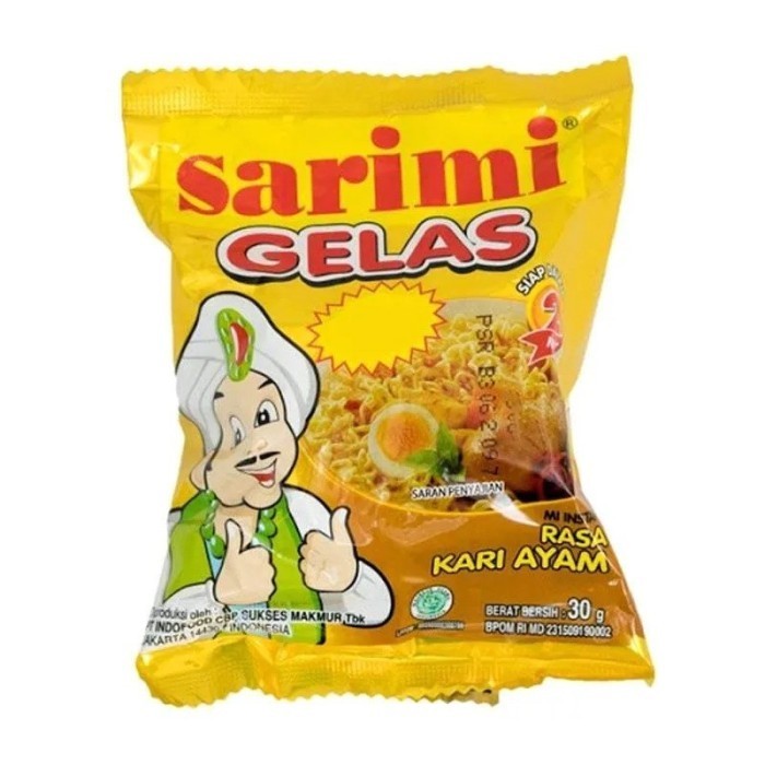 

SARIMI GELAS MI INSTAN 1 RENCENG ISI 10 PCS - KARI AYAM - Najmy Mart