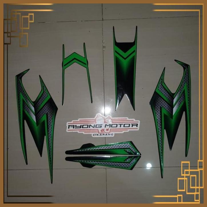 [AMC] STRIPING RX KING SE 2003 CUSTOM HITAM (HIJAU)