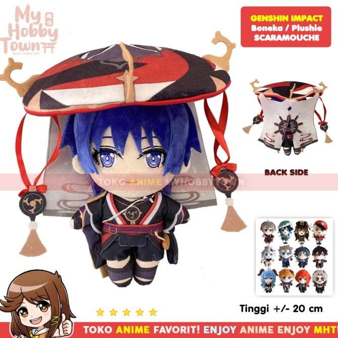 Boneka Anime Karakter Scaramouche Inazuma Plushie Doll