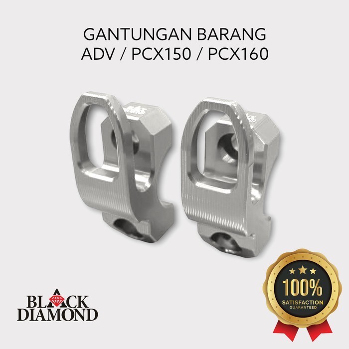 Hook Gantungan Barang Stang Bawah Spion PCX ADV 150 160 Black Diamond