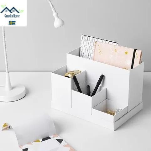 

TEMPAT PULPEN ALAT TULIS KANTOR PENGATUR MEJA KERJA 18X17 CM - PUTIH | ORI 2410T