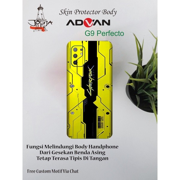 *2Piece* Advan G9 Perfecto Garskin Stiker Casing Custom Bebas Dan Bayar Ditempat