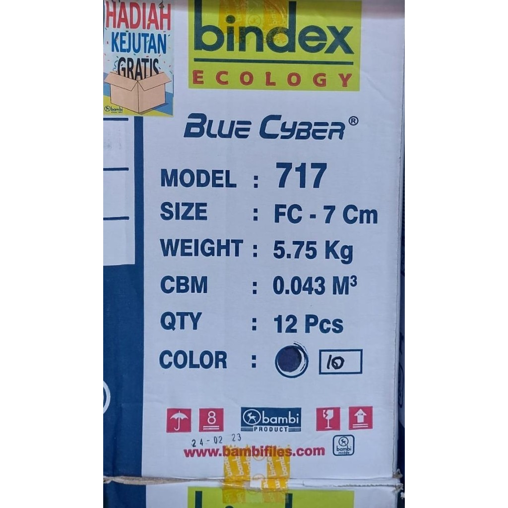 

ODNER BINDEX FOLIO KWITANSI 717 777 BAMBI/ ECOLOGY BLUE CYBER ODAIJU 2410T