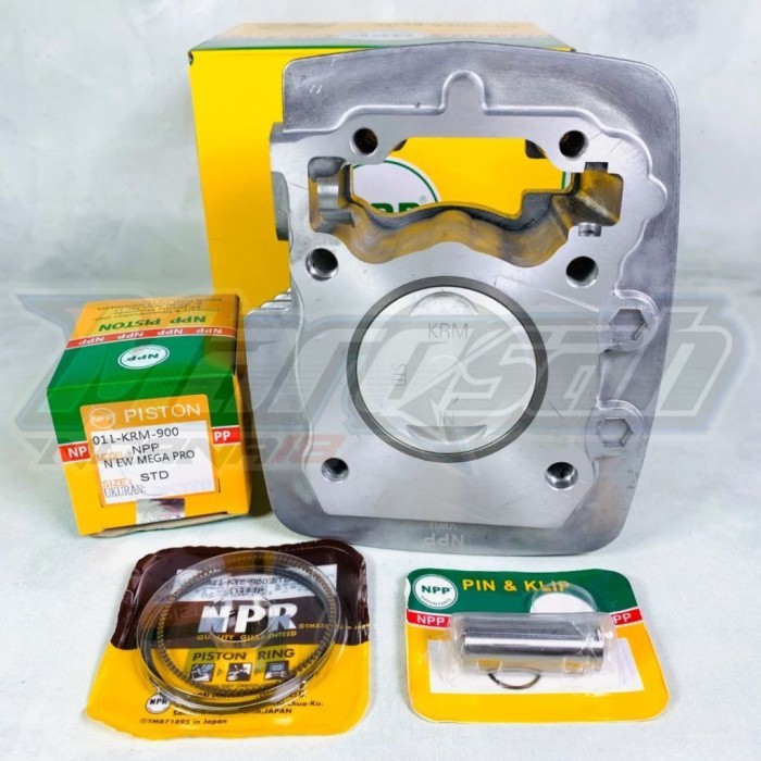 BLOK NEW MEGAPRO NPP BLOK MP MONO NPP CRF VERZA SET PISTON STD PNP MARQSAH NGANA18
