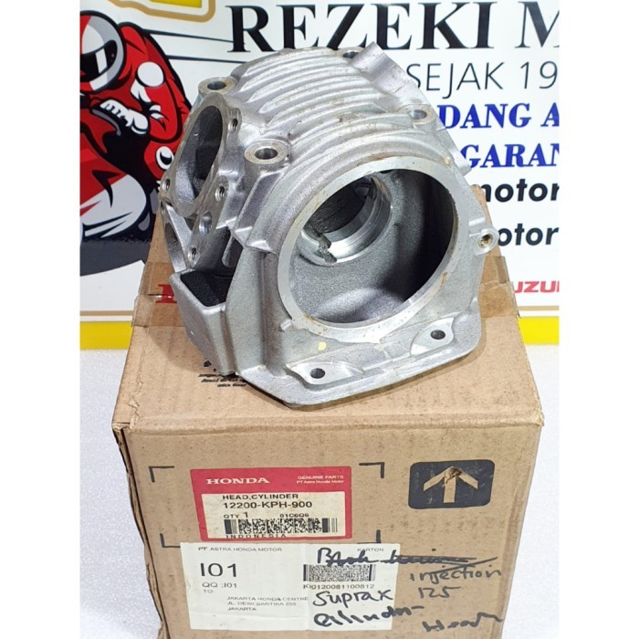 BLOK CYLINDER HEAD KARISMA SUPRA X 125 BATMAN KARBU 12200-KPH-900 ASLI ORI HONDA