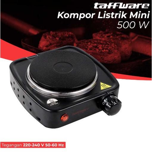 KOMPOR LISTRIK MINI HOT PLATE COOKING 500 W KOMPOR ELEKTRIK PORTABLE 2410T