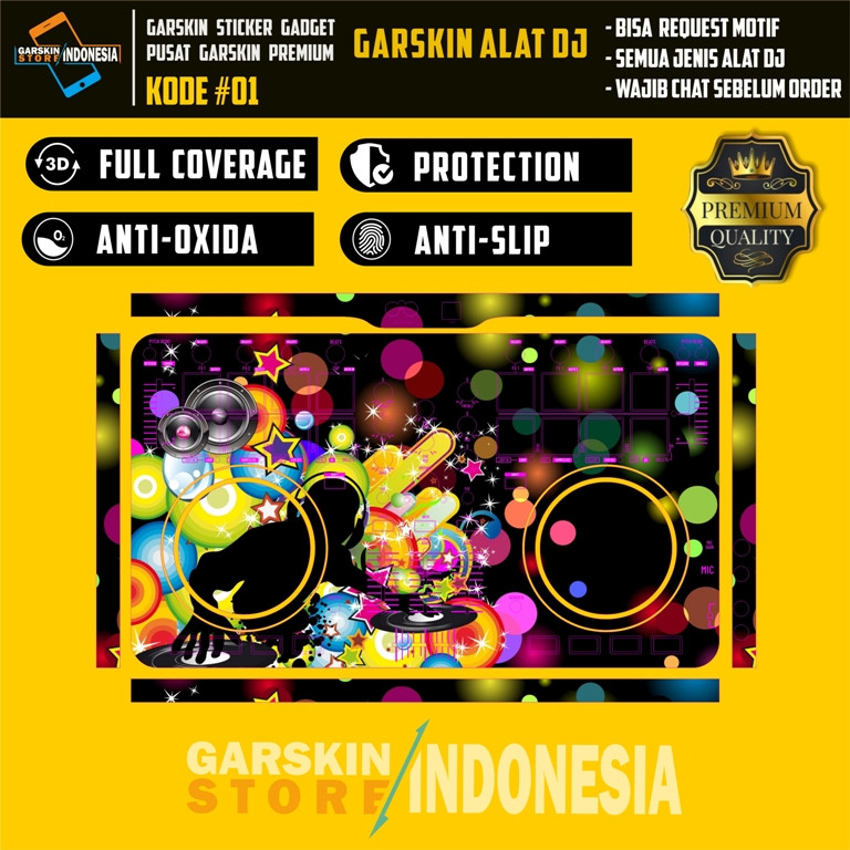 (Double) Guar Alat Dj Numark Mixtrack Pro 2 Garskin Premium Kece Custom Gratis Bisa COD