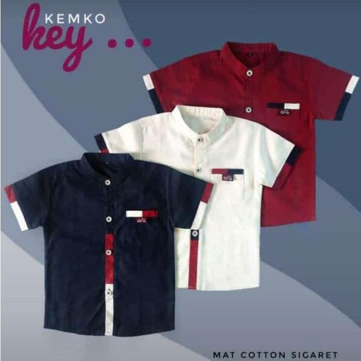 Baju Anak Casual Kemeja Anak Laki-laki 3-11 tahun - Atasan Anak Laki-laki kemeja Key