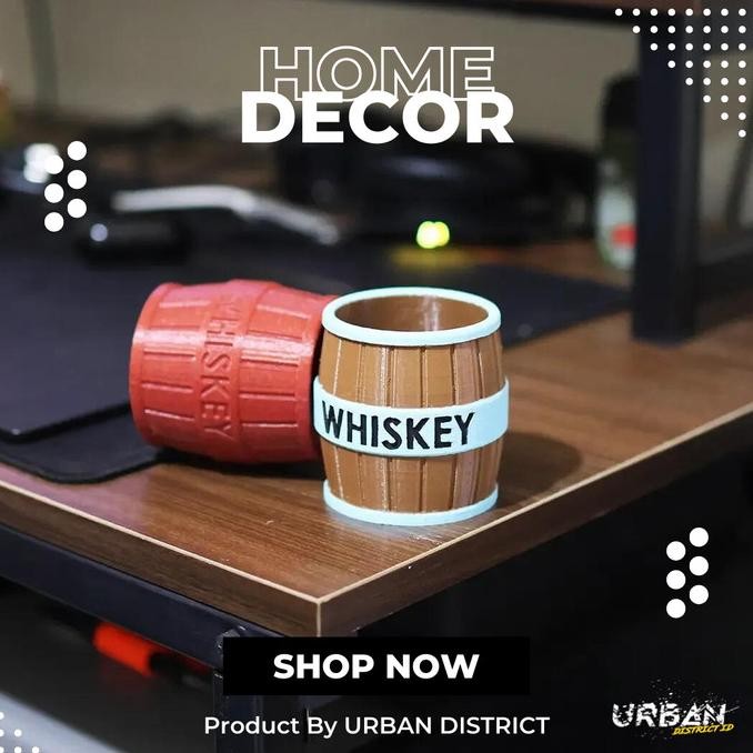 

URBAN 3D PROJECT WHSKY STORAGE / DEKORASI / TEMPAT BOLPOINT / ALAT TULIS BY URBAN DISTRICT 2410T