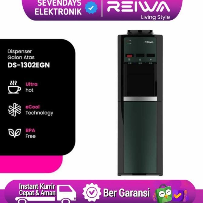 

REIWA DS-1302EGN DISPENSER GALON ATAS DS1302EGN | REIWA WATER DISPENSER DS 1302 EGN 3 KRAN 2410T