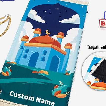 Sajadah Anak Printing Custom Nama Anak