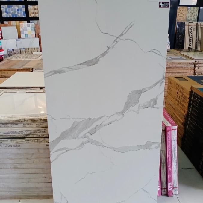 granit lantai 75x150 motif carara by valentino gress H24C