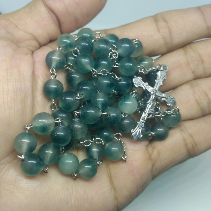 

Rosario Batu Alam Giok Chalcedony Beads 8 Mm