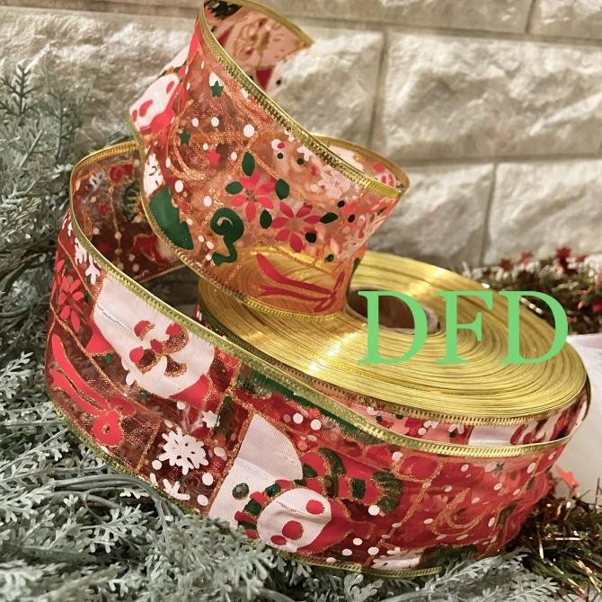 

Promo Pita Natal Super Murah Motif Snowflake Besar 2 Meter Ornamen Natal Murah