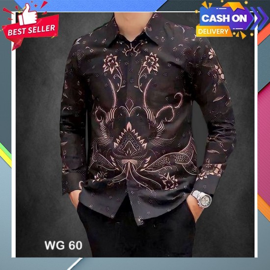 Murah Krmeja Batik Pria Lengan Panjang Kemeja Sinoman Batik Kemeja Batik Pria Dewasa Kemeja Atasan K