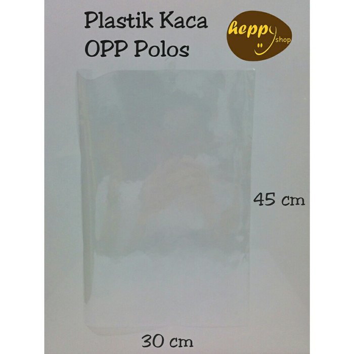 

30 cm x 45 cm Plastik Kaca OPP Bening Polos Plastik Parcel