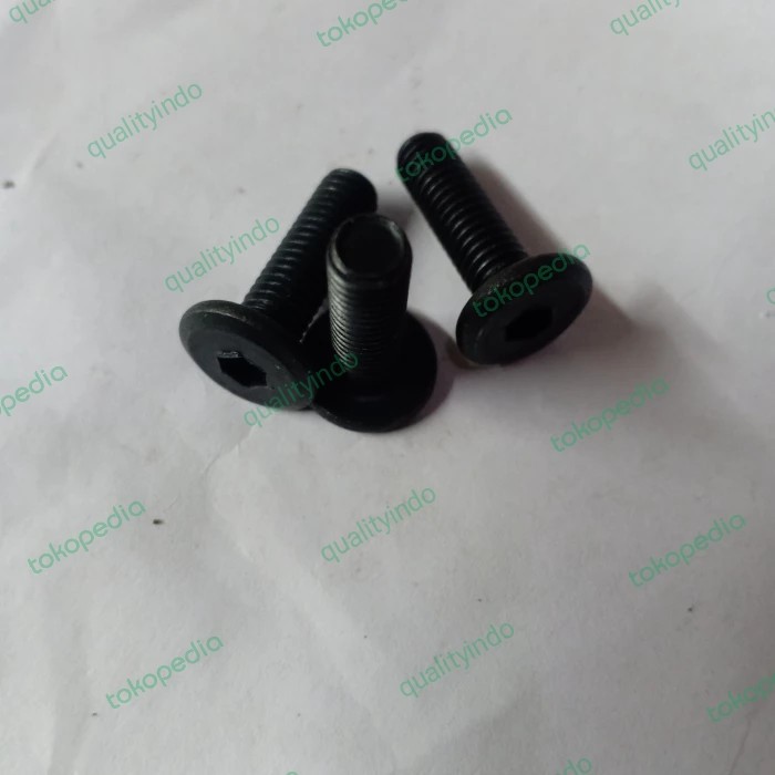 baut jcbc m6x20 knockdown hitam