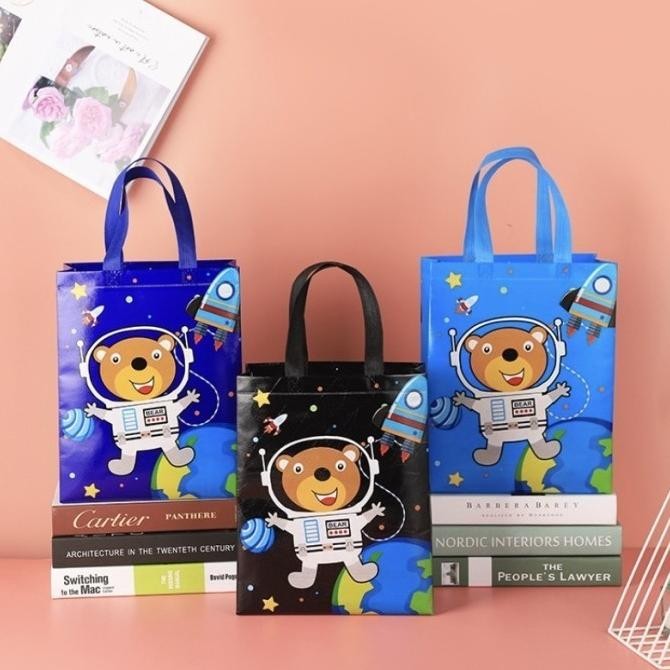 

BISA COD [ 12PCS ] Tas Souvenir Ulang Tahun / Goodie Bag Ultah / Tas Hampers M fgk-24