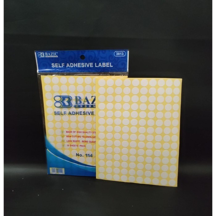 

LABEL STIKER PUTIH BULAT KECIL 5 mm STIKER DOT/STIKER BULAT MINI POLOS