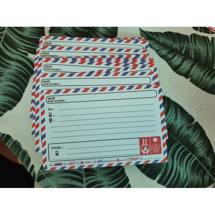 

stiker pengiriman / stiker alamat / kertas alamat