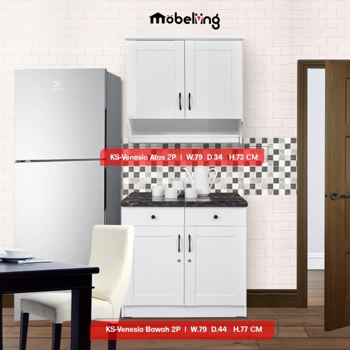 Kitchen Set Atas 2 Pintu Venezia