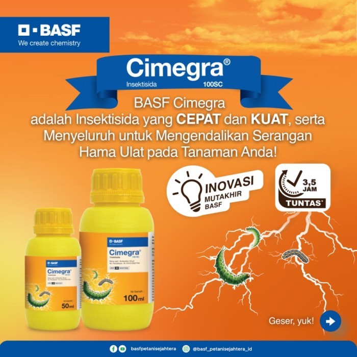 Insektisida Cimegra 100Sc 100 Ml Obat Racun Hama Ampuh Basmi Ulat Daun Terbaru