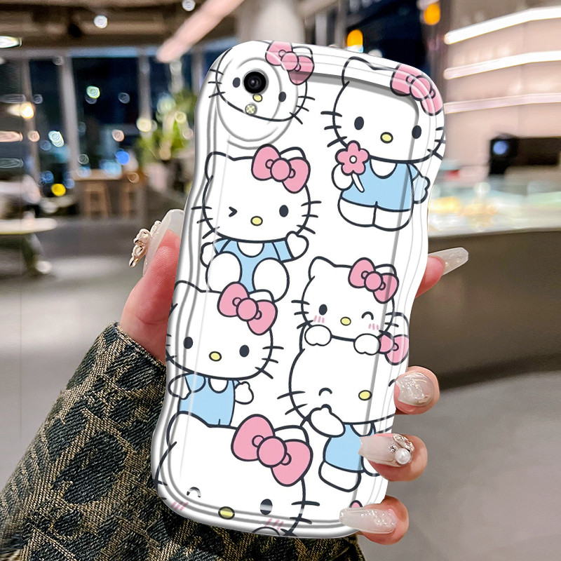 Casing Hp Untuk VIVO Y91C Y1s Y90 Case Casing Softcase sarung HP Kesing transparan gelombang pelindu