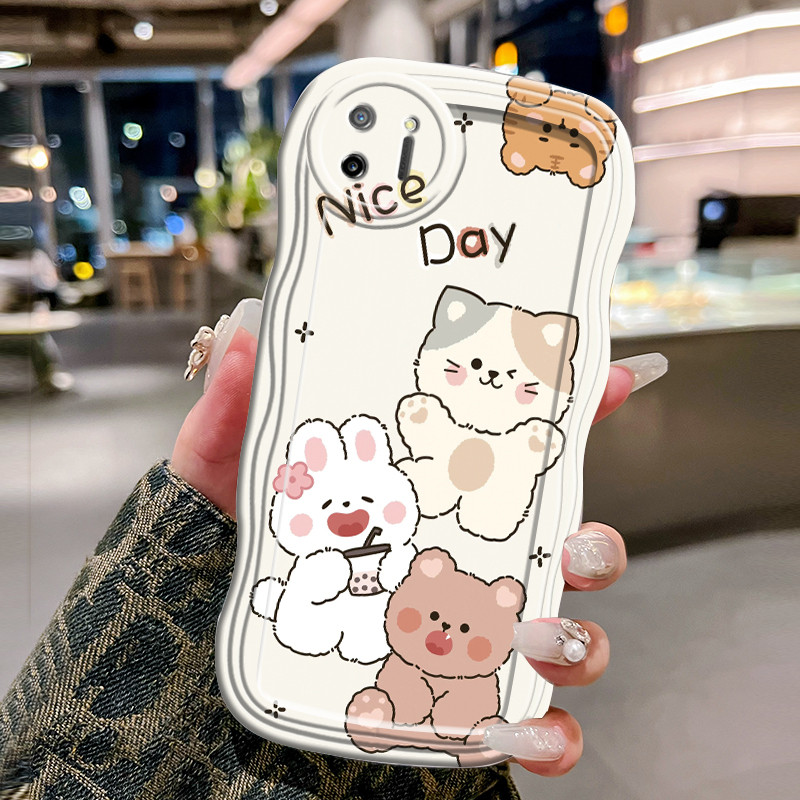 Casing Hp Untuk Realme C11 2020 Case Casing HP Kesing Headmaster Softcase gelombang transparan cangg