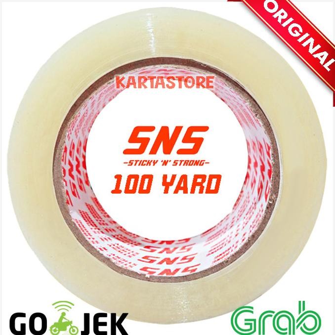 

BEBAS ONGKIR - [ 1 KARTON ] LAKBAN SNS BENING/COKLAT 100 YARD KHUSUS SAMEDAY INSTANT