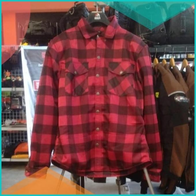 Kemeja Protektor Skull Riderz AIR RIDER MESH PROTECTIVE Flannel Jacke