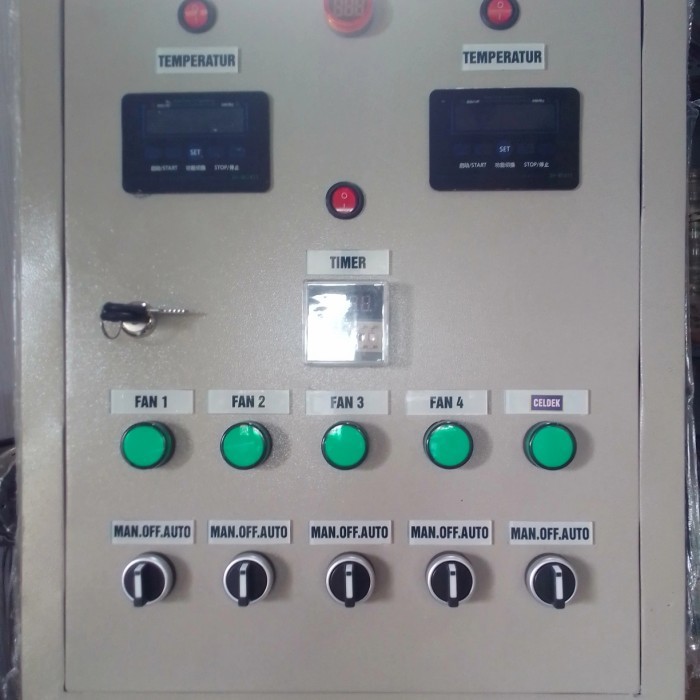 newstok panel blower kandang ayam,4 blower 1 celdek, 1 phase