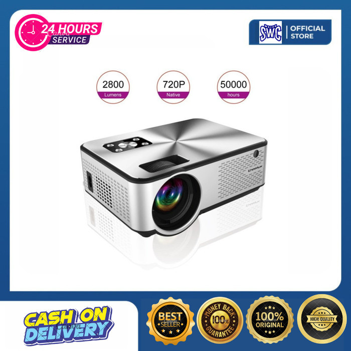 anyar@ Mini Proyektor Cheerlux C9 2800 Lumens + Analog TV/TV TUNNER