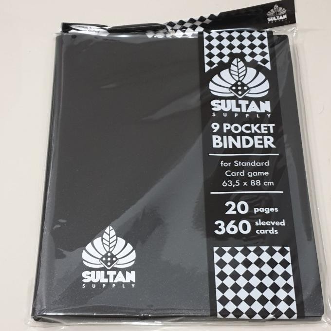 

Sultan Supply Card 9 Pocket Premium Sideload Binder - Black (20 pages)