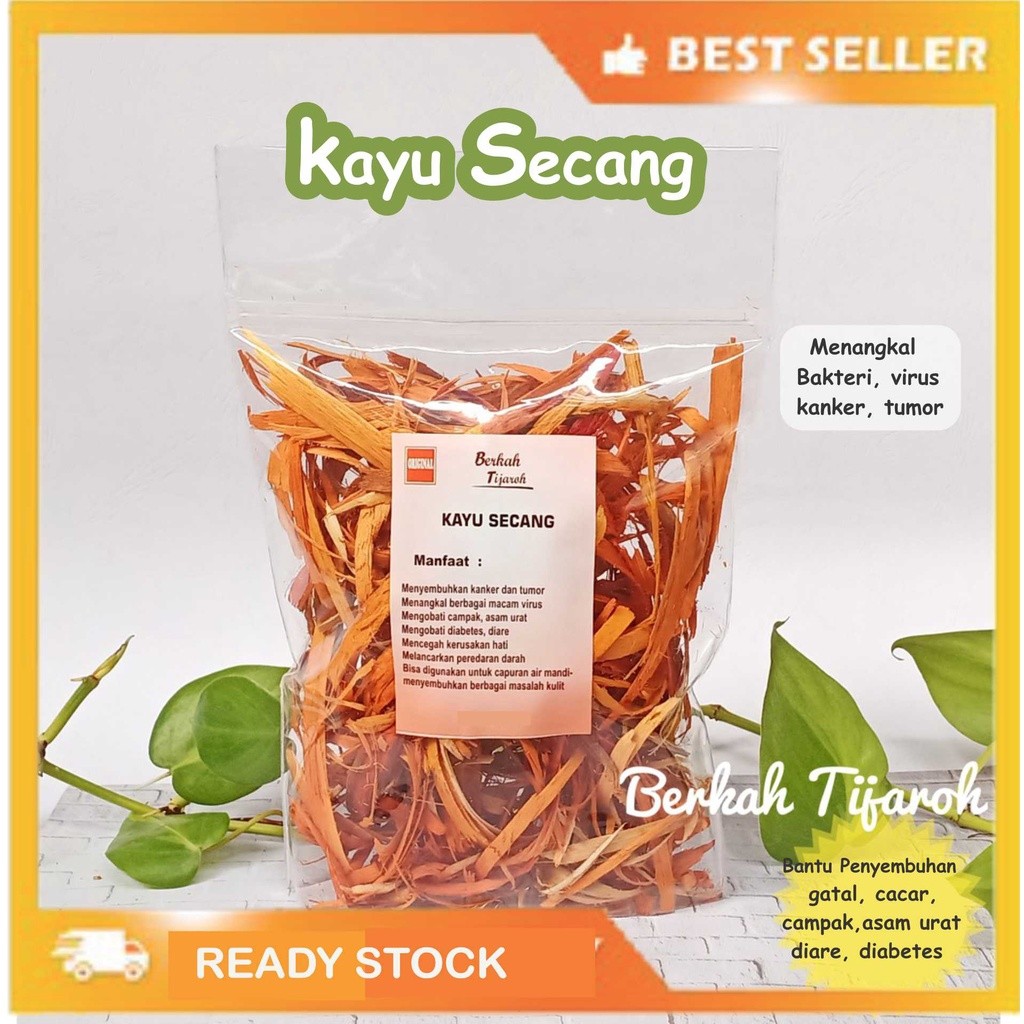 

* Kualitas Bagus Bersih Kayu Secang Serut Kering Asli Sappanwood Herbal Super Jsr Terlaris [200GRAM]