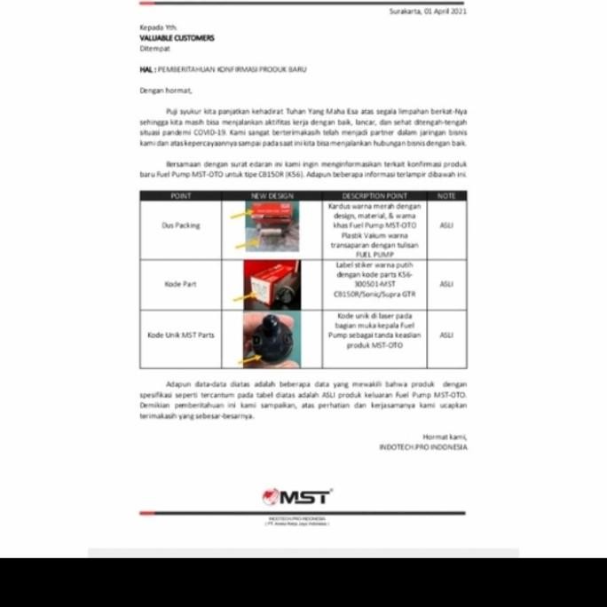 Rotak Otoparts Dinamo Full Pump Beat Fi Vario Fi Vario 125 Old K25