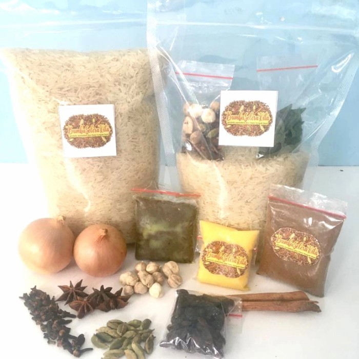 

Beras Basmati 1 kg Lengkap Dengan Bumbu Kebuli/ Nasi Kebuli Instant