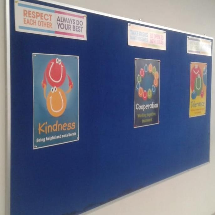 

softboard-cork board papan pengumuman tempel terima custom 120 x170cm IS81