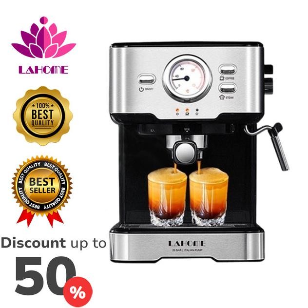 Lahome Mesin Kopi Espresso Alat Coffee Maker 20Bar Kcb
