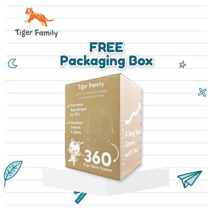

Free Packaging Box - Tiger Family Ergonomic Bag Diskon