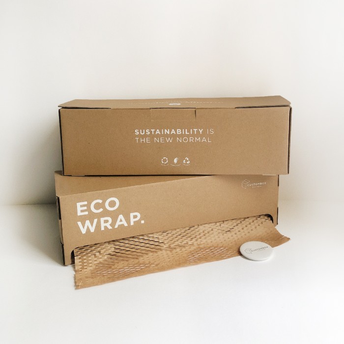 

Eco Wrap (38X50M) Eco Friendly Bubble Wrap Honeycomb Paper Kertas Roll Promo