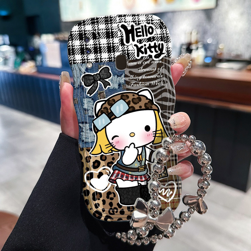 Casing Hp Untuk Samsung Galaxy A20 A30 M10s Case Casing HP pola Motif macan tutul Cesing Kasing rant