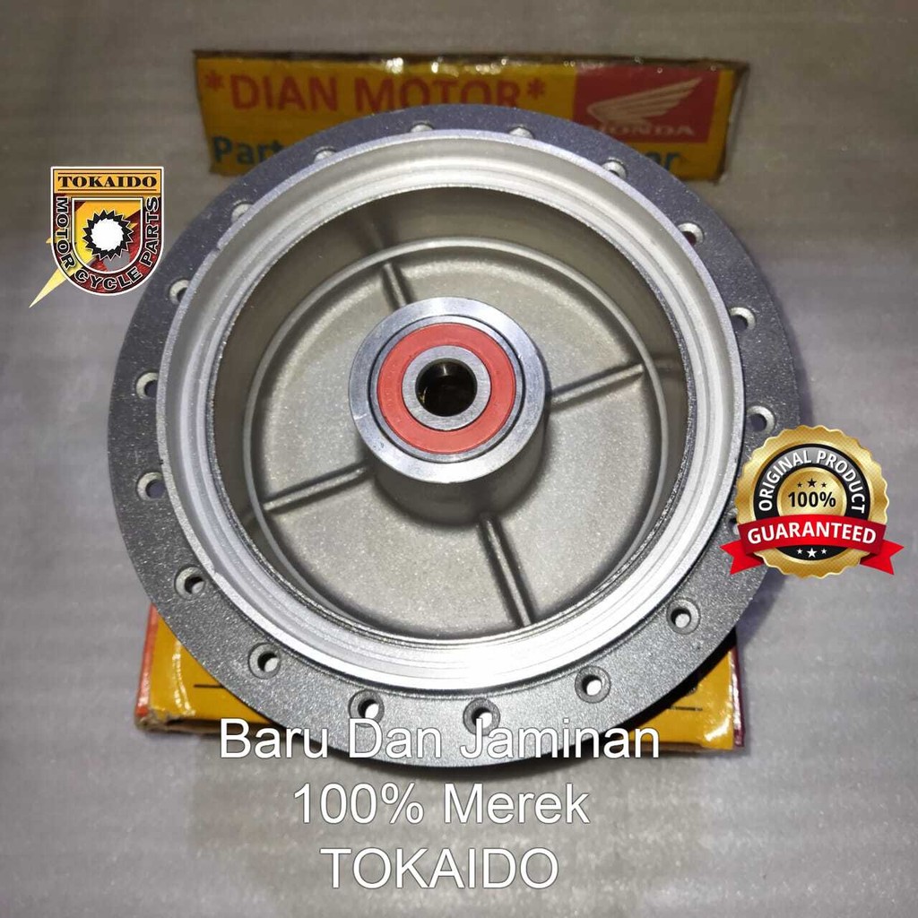 TKD P604 TROMOL BELAKANG MEGAPRO MONO 10 14 PLUS BOS SILVER TOKAIDO